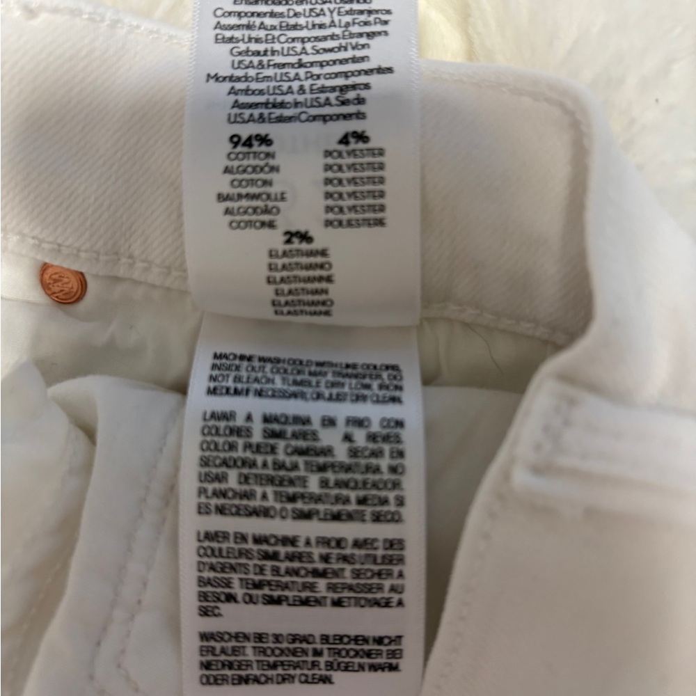MOTHER The Rambler Zip Ankle Jeans, The Fairest of Them All size 32— White - Picture 8 of 11